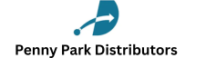 Logo of Penny Park Distributors with a blue icon and text on a white background