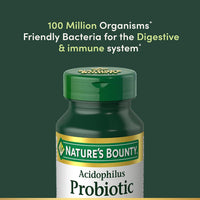 Nature's Bounty Acidophilus Probiotic, Daily Probiotic Supplement