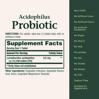 Nature's Bounty Acidophilus Probiotic, Daily Probiotic Supplement