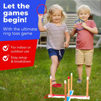 Elite Sportz Ring Toss Games for Kids - Outdoor Yard Game for Adults