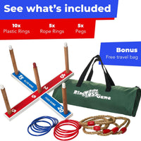 Elite Sportz Ring Toss Games for Kids - Outdoor Yard Game for Adults