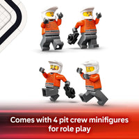 LEGO City F1 Pit Stop & Pit Crew with Ferrari Car Toy
